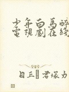 少年白马醉春风电视剧在线观看23