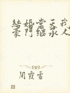 结婚当天我成了豪门继承人短剧在线观看