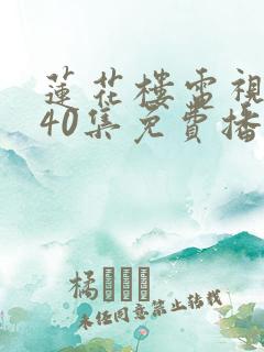 莲花楼电视剧第40集免费播放下