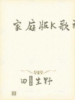 家庭版k歌神器