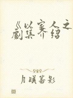 《以家人之名》剧集介绍
