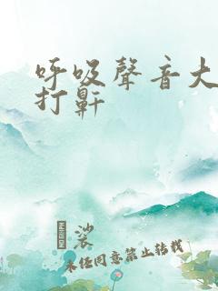 呼吸声音大睡觉打鼾