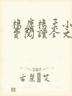 杨尘杨柔小说免费阅读全文最新章节