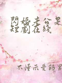 闪婚老公是总裁短剧在线