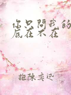 你只问我的心到底在不在