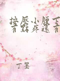 按压小腹下面会有点疼还有尿意