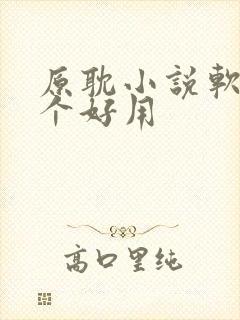 原耽小说软件哪个好用