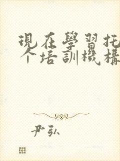 现在学习托福哪个培训机构