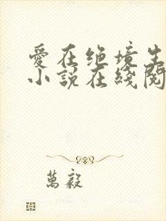 爱在绝境生出花小说在线阅读