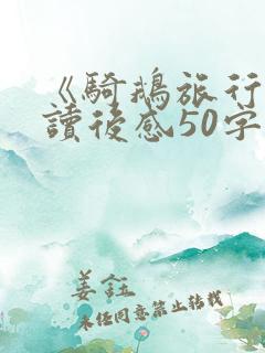 《骑鹅旅行记》读后感50字