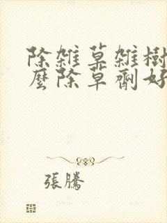 除杂草杂树用什么除草剂好