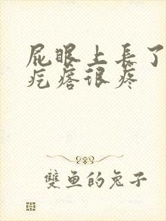 屁眼上长了一个疙瘩很疼