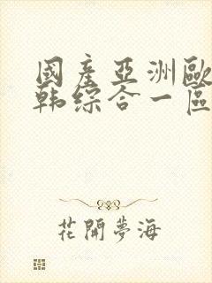 国产亚洲欧美日韩综合一区