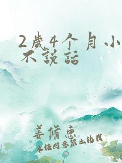 2岁4个月小孩不说话