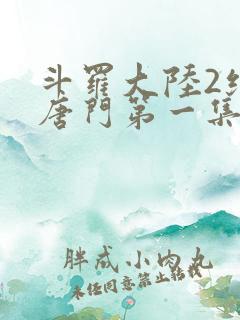 斗罗大陆2绝世唐门第一集