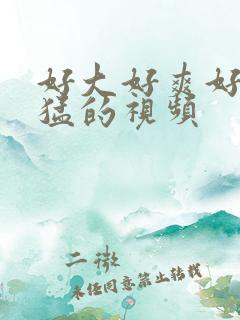 好大好爽好硬好猛的视频