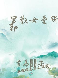 男欢女爱所有章节