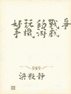 好玩的战争策略手机游戏