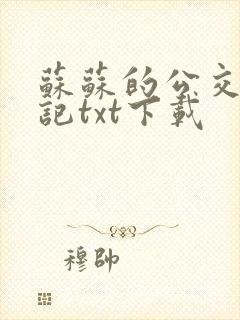 苏苏的公交车日记txt下载
