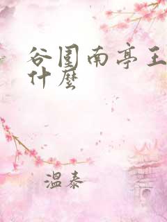 谷围南亭王爷叫什么