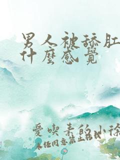 男人被舔肛门是什么感觉