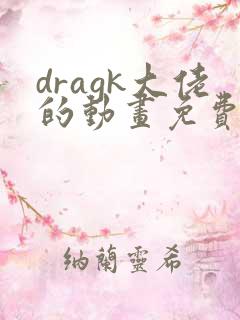 dragk大佬的动画免费观看