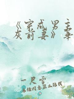 《穿成男主的炮灰前妻》华阙阙