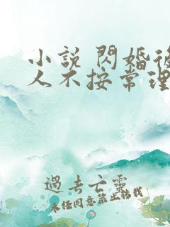 小说 闪婚后夫人不按常理出牌