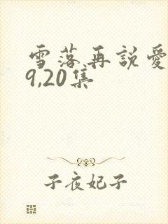 雪落再说爱你19,20集