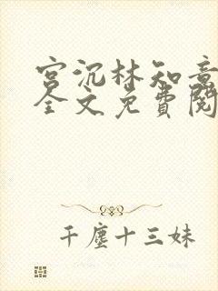 宫沉林知意小说全文免费阅读