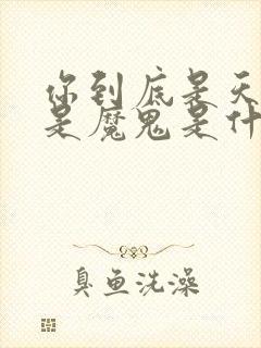 你到底是天使还是魔鬼是什么歌名