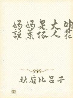 妈妈是大明星小说叶依人花