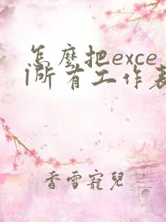 怎么把excel所有工作表转成pdf