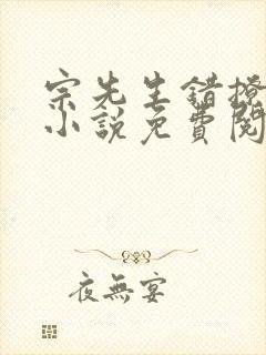 宗先生错撩甜妻小说免费阅读无弹窗
