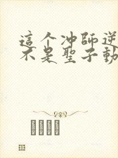 这个冲师逆徒才不是圣子动漫免费观看