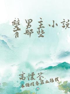 双男主小说甜文有哪些