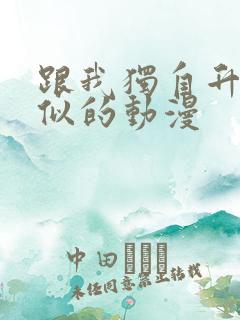跟我独自升级类似的动漫