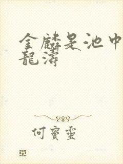 金麟是池中物侯龙涛