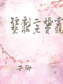 短剧二婚当嫁完整版免费观看