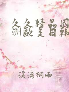 久久精品国产亚洲欧美日韩