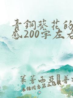 青铜葵花的读后感200字左右