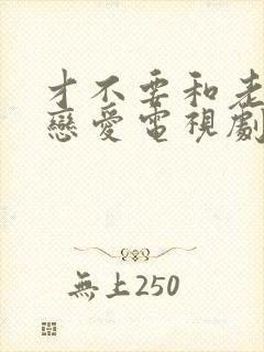 才不要和老板谈恋爱电视剧免费