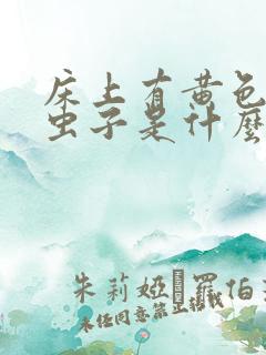 床上有黄色的小虫子是什么