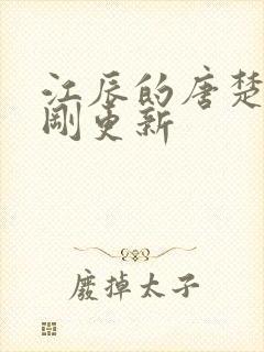 江辰的唐楚楚刚刚更新