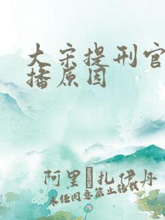 大宋提刑官被禁播原因