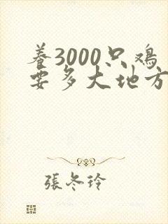 养3000只鸡要多大地方