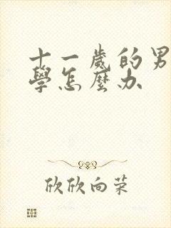十一岁的男孩厌学怎么办