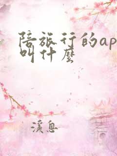 陪旅行的app叫什么