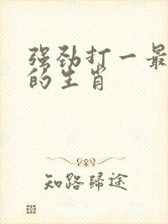 强劲打一最准确的生肖