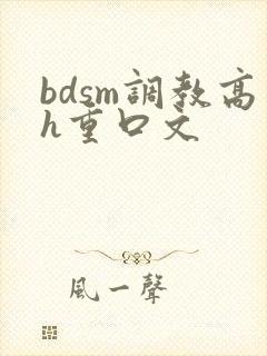 bdsm调教高h重口文